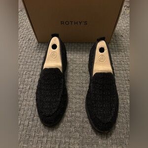 Rothy’s The Lug Loafer Black Boucle